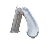 Bad Axe X6 Deck-Mounted Pool Slide – Silver Quartz, Right-Hand Turn