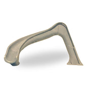 Global Pool Products Side Winder Deck-Mounted Pool Slide – Sand, Left Turn