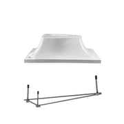 Global Pool Products 3-Bolt Diving Board Base with Jig – Fits 8 ft Boards – White