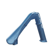 Bad Axe X7 Tall Deck-Mounted Pool Slide – Blue Quartz, Left-Hand Turn