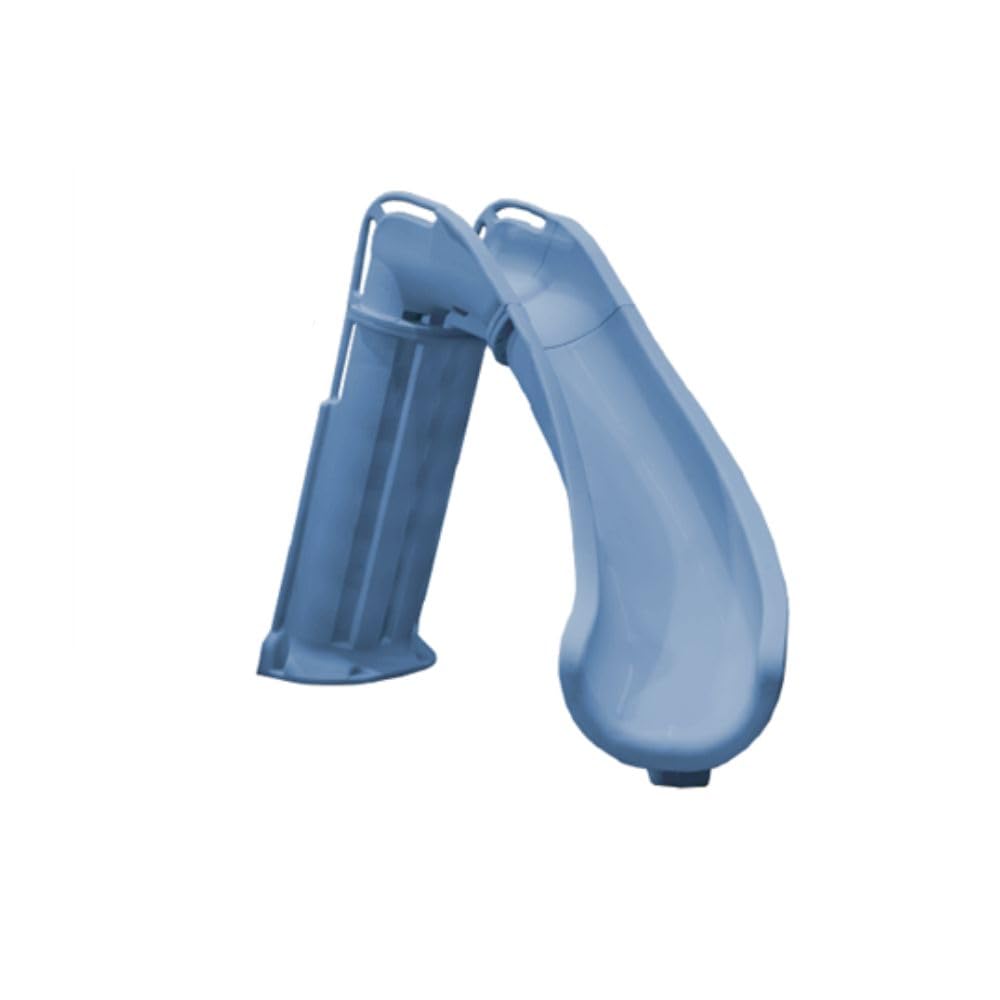 Bad Axe X6 Deck-Mounted Pool Slide – Blue Quartz, Right-Hand Turn